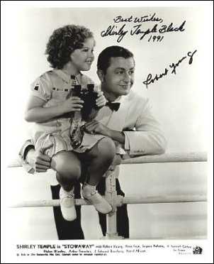 Shirley Temple and Robert Young in Stowaway