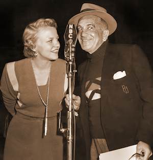 Jolson and Miss Peggy Lee