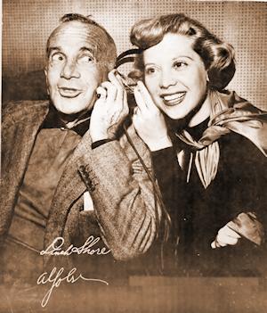 Al Jolson and Dinah Shore