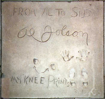 Jolson's Famous Footprints